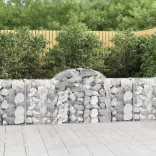 18 db íves horganyzott vas gabion kosár 200x30x80/100 cm