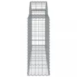 18 db íves horganyzott vas gabion kosár 200x30x80/100 cm