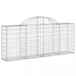 40 db íves horganyzott vas gabion kosár 200x30x80/100 cm