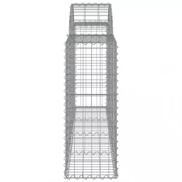 50 db íves horganyzott vas gabion kosár 200x30x80/100 cm