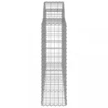 2 db íves horganyzott vas gabion kosár 200x30x100/120 cm