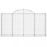4 db íves horganyzott vas gabion kosár 200x30x100/120 cm