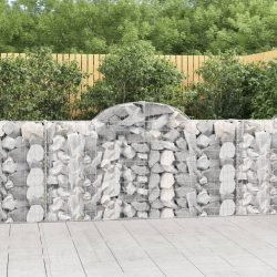 8 db íves horganyzott vas gabion kosár 200x30x100/120 cm