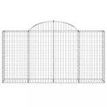 9 db íves horganyzott vas gabion kosár 200x30x100/120 cm