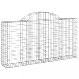 10 db íves horganyzott vas gabion kosár 200x30x100/120 cm
