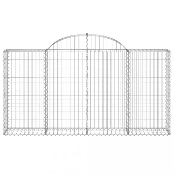 12 db íves horganyzott vas gabion kosár 200x30x100/120 cm
