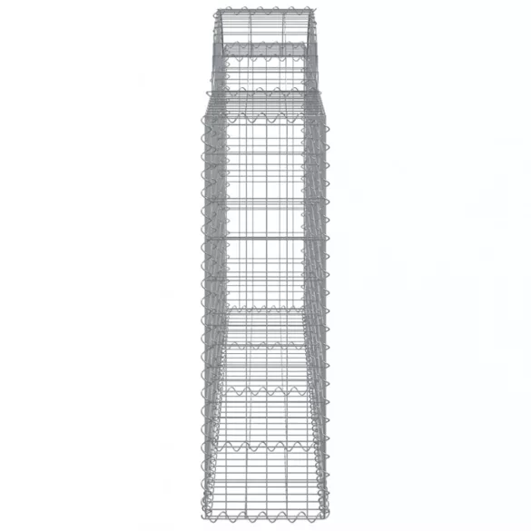 12 db íves horganyzott vas gabion kosár 200x30x100/120 cm