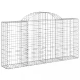 14 db íves horganyzott vas gabion kosár 200x30x100/120 cm