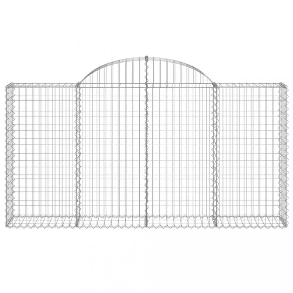 14 db íves horganyzott vas gabion kosár 200x30x100/120 cm