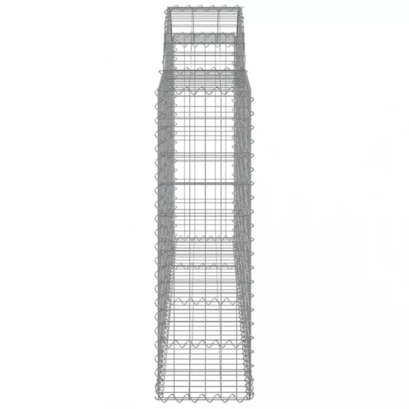 14 db íves horganyzott vas gabion kosár 200x30x100/120 cm