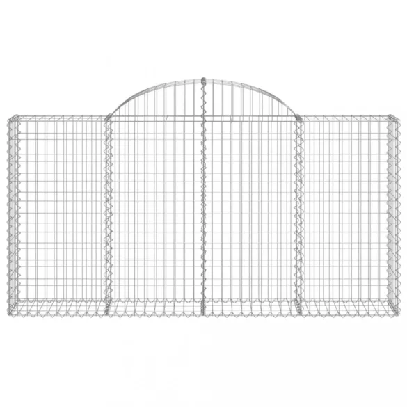 18 db íves horganyzott vas gabion kosár 200x30x100/120 cm