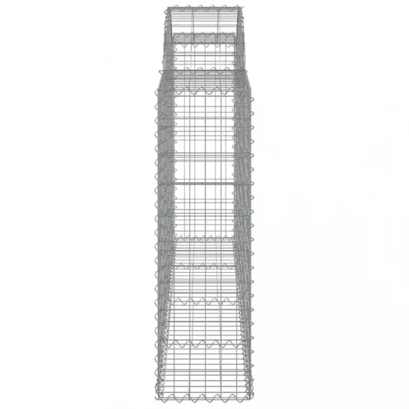 18 db íves horganyzott vas gabion kosár 200x30x100/120 cm