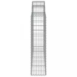 3 db íves horganyzott vas gabion kosár 200x30x120/140 cm