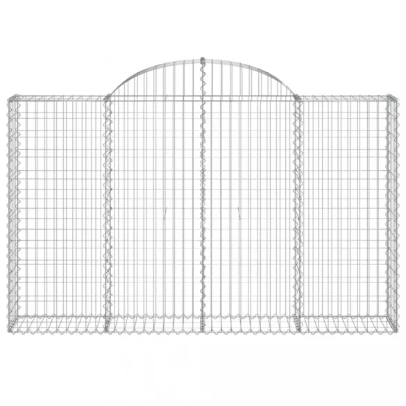 9 db íves horganyzott vas gabion kosár 200x30x120/140 cm