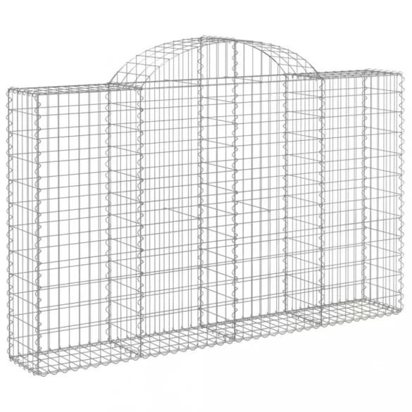 11 db íves horganyzott vas gabion kosár 200x30x120/140 cm