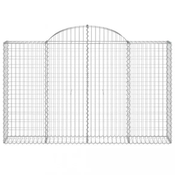 14 db íves horganyzott vas gabion kosár 200x30x120/140 cm