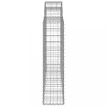 18 db íves horganyzott vas gabion kosár 200x30x120/140 cm