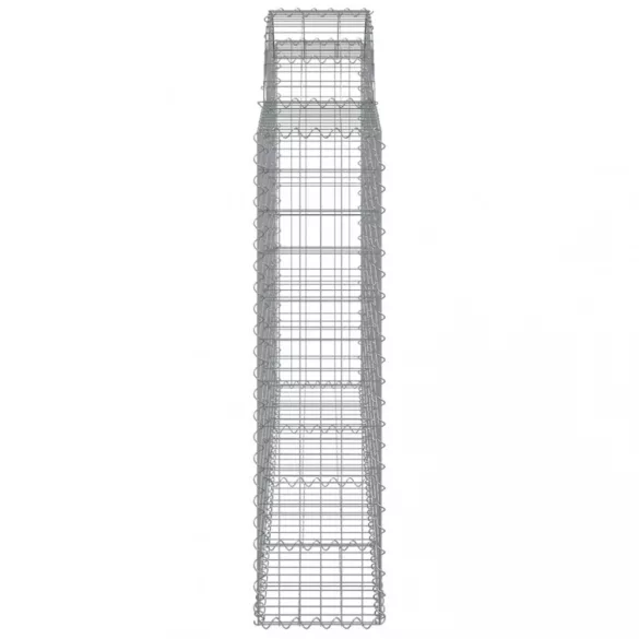 18 db íves horganyzott vas gabion kosár 200x30x120/140 cm