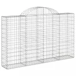 25 db íves horganyzott vas gabion kosár 200x30x120/140 cm