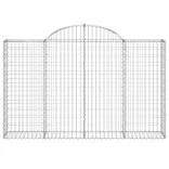 30 db íves horganyzott vas gabion kosár 200x30x120/140 cm