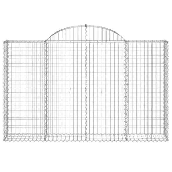 30 db íves horganyzott vas gabion kosár 200x30x120/140 cm