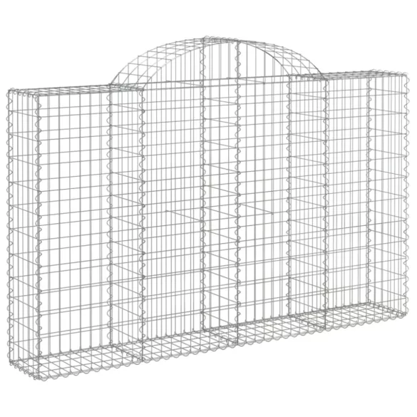 40 db íves horganyzott vas gabion kosár 200x30x120/140 cm