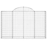 40 db íves horganyzott vas gabion kosár 200x30x120/140 cm