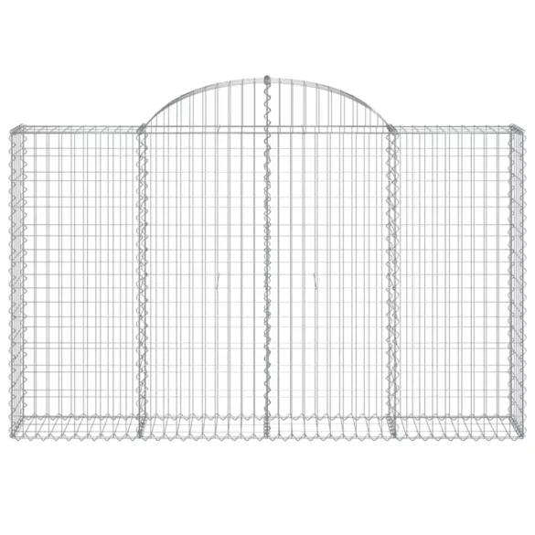 40 db íves horganyzott vas gabion kosár 200x30x120/140 cm