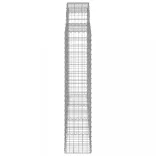 4 db íves horganyzott vas gabion kosár 200x30x140/160 cm