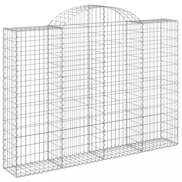 9 db íves horganyzott vas gabion kosár 200x30x140/160 cm