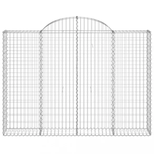 9 db íves horganyzott vas gabion kosár 200x30x140/160 cm