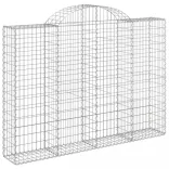 11 db íves horganyzott vas gabion kosár 200x30x140/160 cm