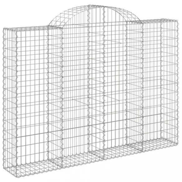 11 db íves horganyzott vas gabion kosár 200x30x140/160 cm