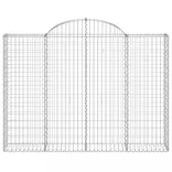 11 db íves horganyzott vas gabion kosár 200x30x140/160 cm