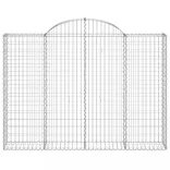 12 db íves horganyzott vas gabion kosár 200x30x140/160 cm