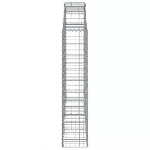 15 db íves horganyzott vas gabion kosár 200x30x140/160 cm