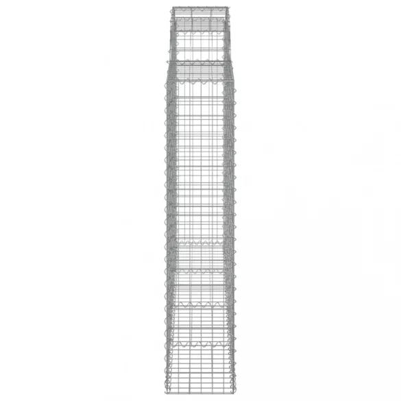 18 db íves horganyzott vas gabion kosár 200x30x140/160 cm