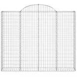 2 db íves horganyzott vas gabion kosár 200x30x160/180 cm