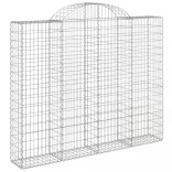 3 db íves horganyzott vas gabion kosár 200x30x160/180 cm