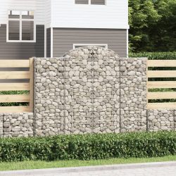 15 db íves horganyzott vas gabion kosár 200x30x160/180 cm