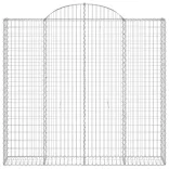 3 db íves horganyzott vas gabion kosár 200x30x180/200 cm