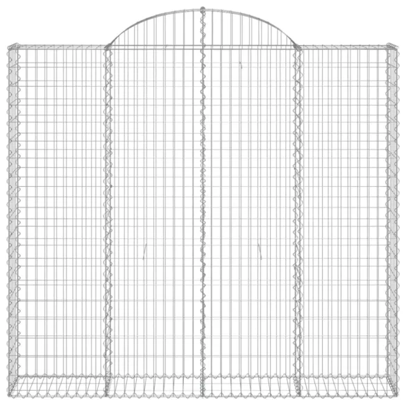 3 db íves horganyzott vas gabion kosár 200x30x180/200 cm
