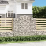 4 db íves horganyzott vas gabion kosár 200x30x180/200 cm