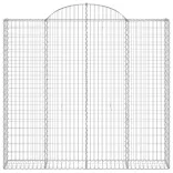 4 db íves horganyzott vas gabion kosár 200x30x180/200 cm