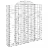 4 db íves horganyzott vas gabion kosár 200x30x200/220 cm