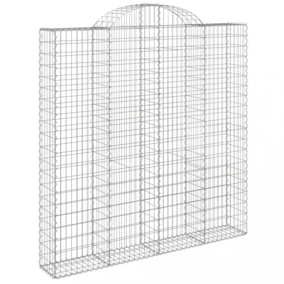 4 db íves horganyzott vas gabion kosár 200x30x200/220 cm