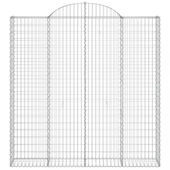 5 db íves horganyzott vas gabion kosár 200x30x200/220 cm