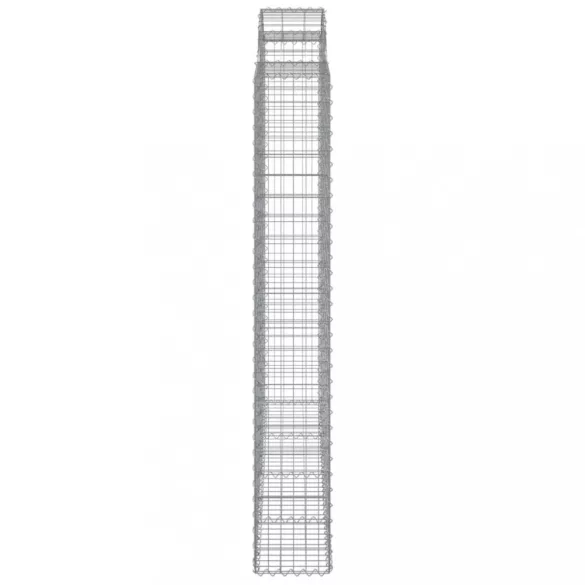 5 db íves horganyzott vas gabion kosár 200x30x200/220 cm