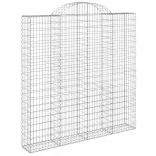 6 db íves horganyzott vas gabion kosár 200x30x200/220 cm