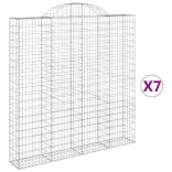 7 db íves horganyzott vas gabion kosár 200x30x200/220 cm